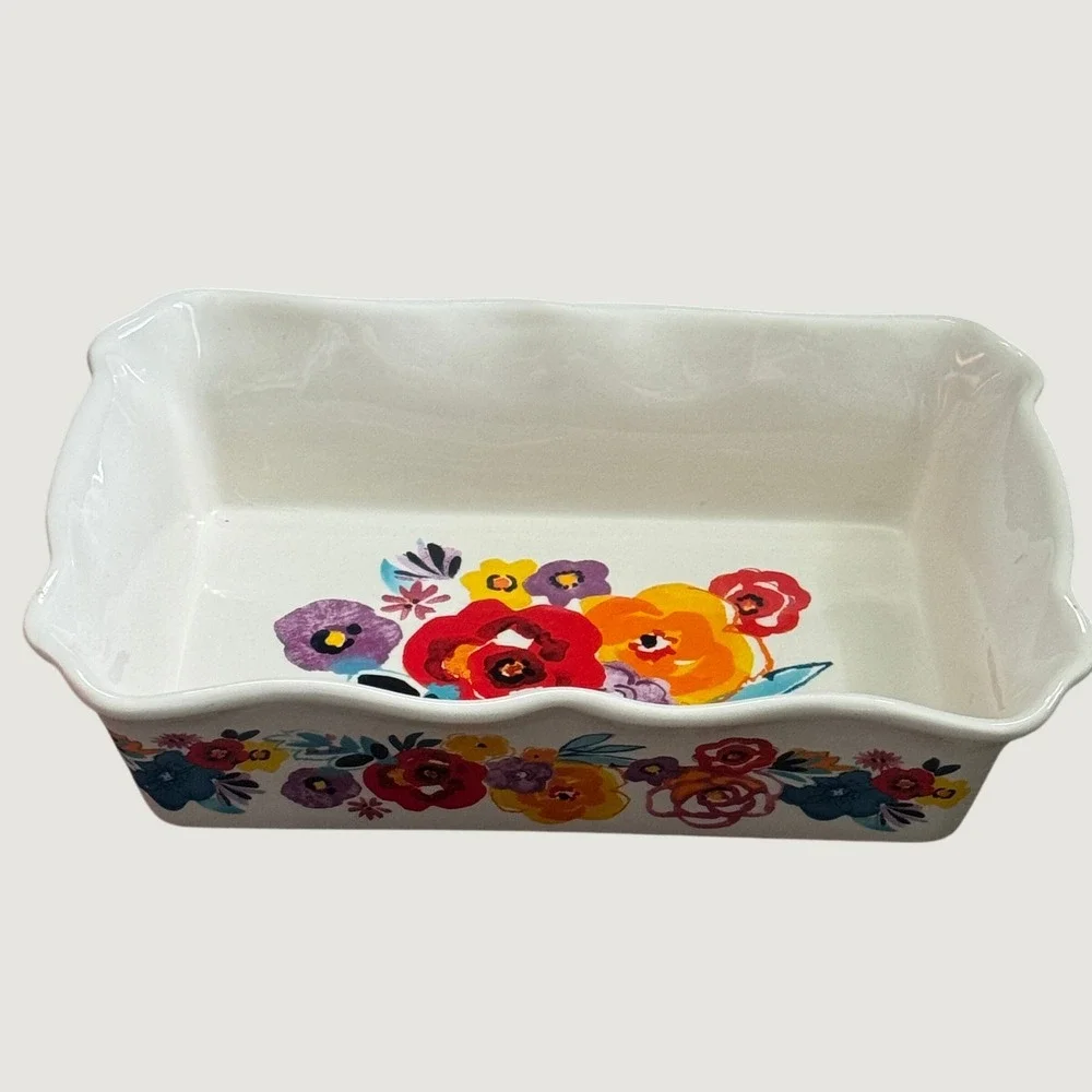 Pioneer Woman Flea Market Floral Rectangular 2.3 Quart Baking Dish